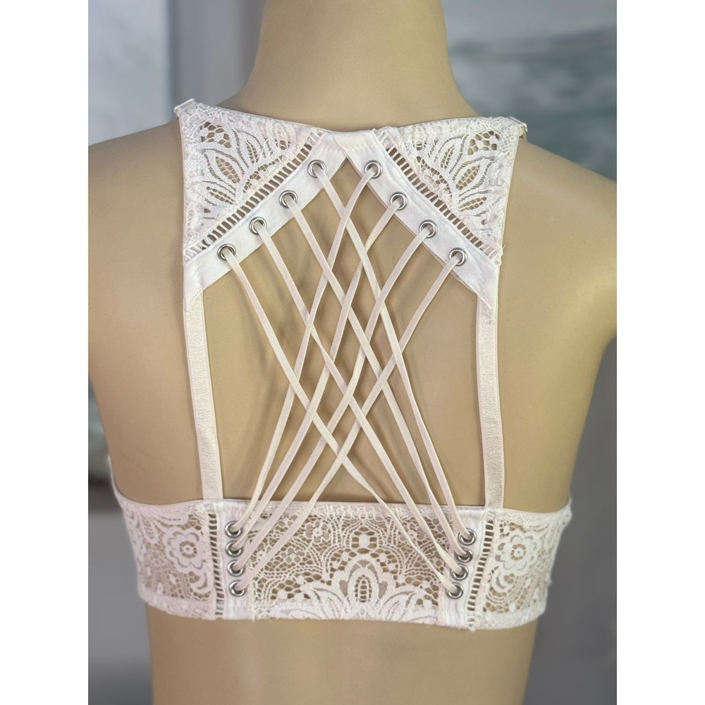 Victoria's Secret Very Sexy 36B Lace Push-Up Bra Lace-Up Corset Back